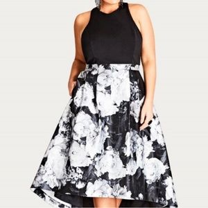 City Chic Plus Size High Low Cocktail Dress